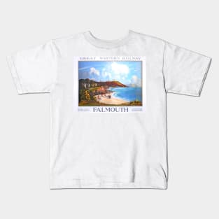 Vintage GWR travel poster Falmouth Kids T-Shirt